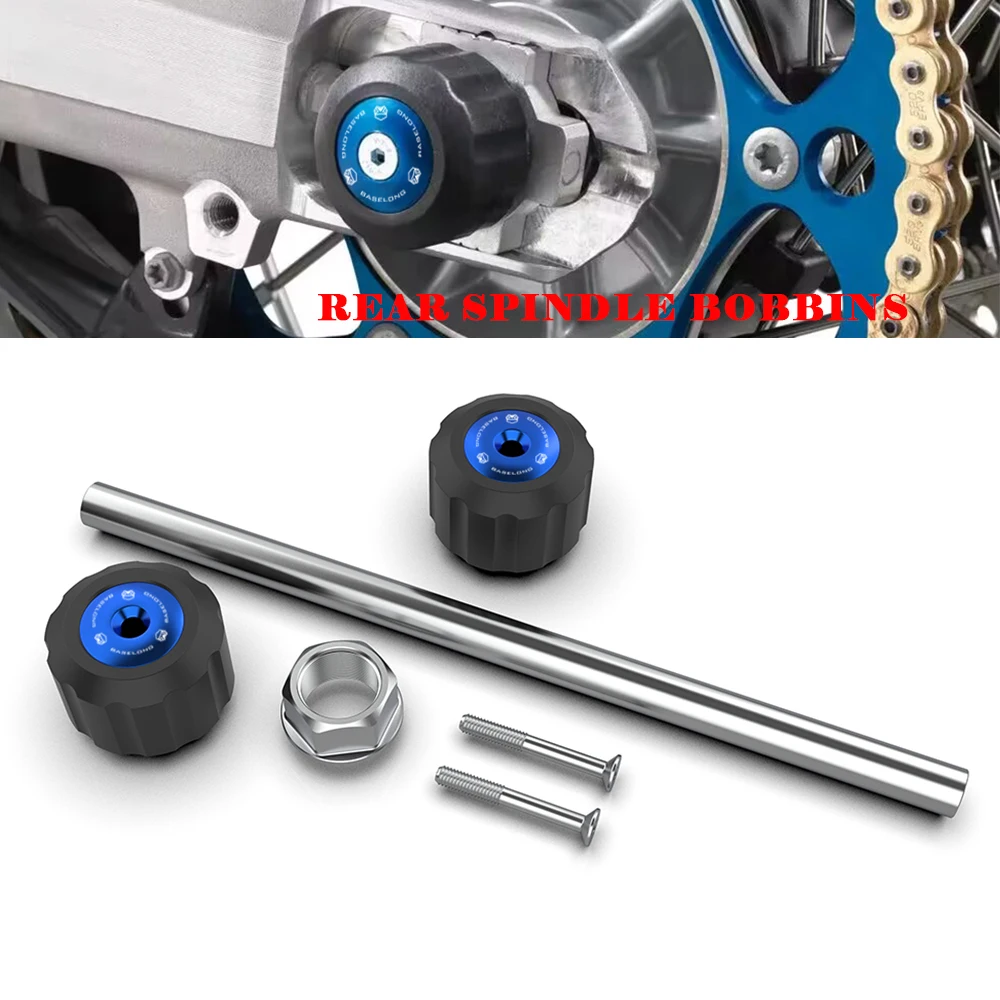 

For Husqvarna Enduro 701 Enduro701 2016-2021 2022 2023 2024 Rear Spindle Bobbins Wheel Rear Slider Protector Swingarm Slider Kit