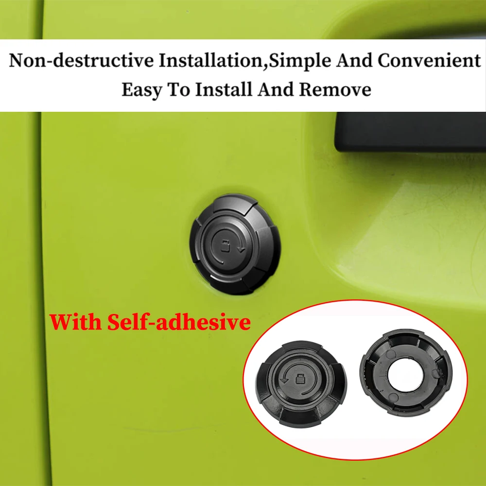 Car Door Lock Key Hole Decoration Cover Fender Turn Signal Light Trim for Suzuki Jimny JB74 JB64 2019-2025 Exterior Accessories 5