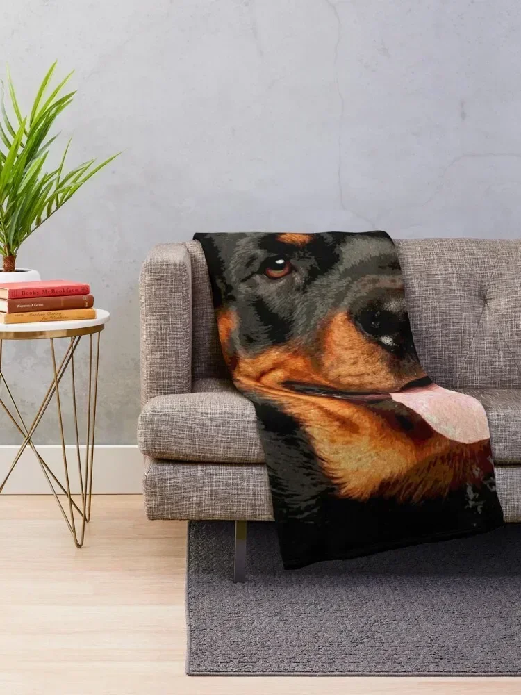 Rottweiler- Metzgerhund Digital Art Throw Blanket Blankets For Bed Bed for babies Fashion Sofas Blankets