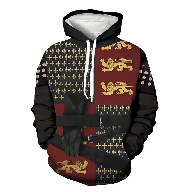 Napoleon Hoodie 3D Print Grandee Medieval General Cosplay Hoodies Man Vintage Sweatshirts For Men Costume Hooded Pullovers Tops