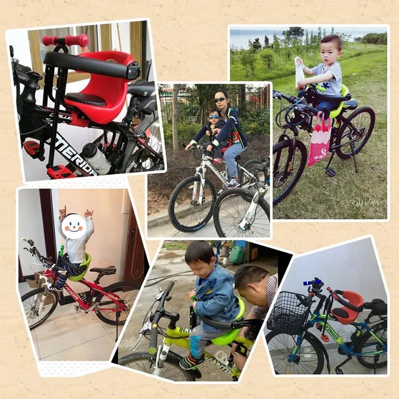 IMBABY Bicycle Children Front Seat Mat Safety Bike Baby Additional Seat Kids Chair For Mountain Cycle With Installation Tools