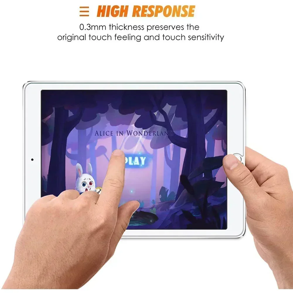 (3 Pack) Tempered Glass For Apple iPad 8 10.2 8th Gen 2020 A2270 A2428 A2429 A2430 Full Coverage Screen Protector Tablet Film