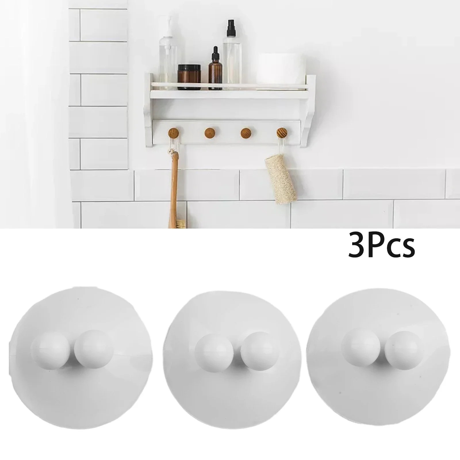 3pcs Silicone Toothbrush Holder Wall Mounted Suction Cup Tooth Brush Storage Organizer Rack Bathroom Accessories