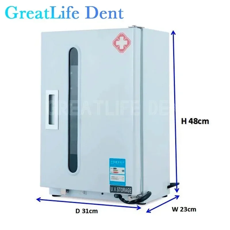 GreatLife Dent Lab Equipment Manicure Sterilizer With Timer Function 27L Dental Disinfecting Cabinets Professional UV Sterilizer