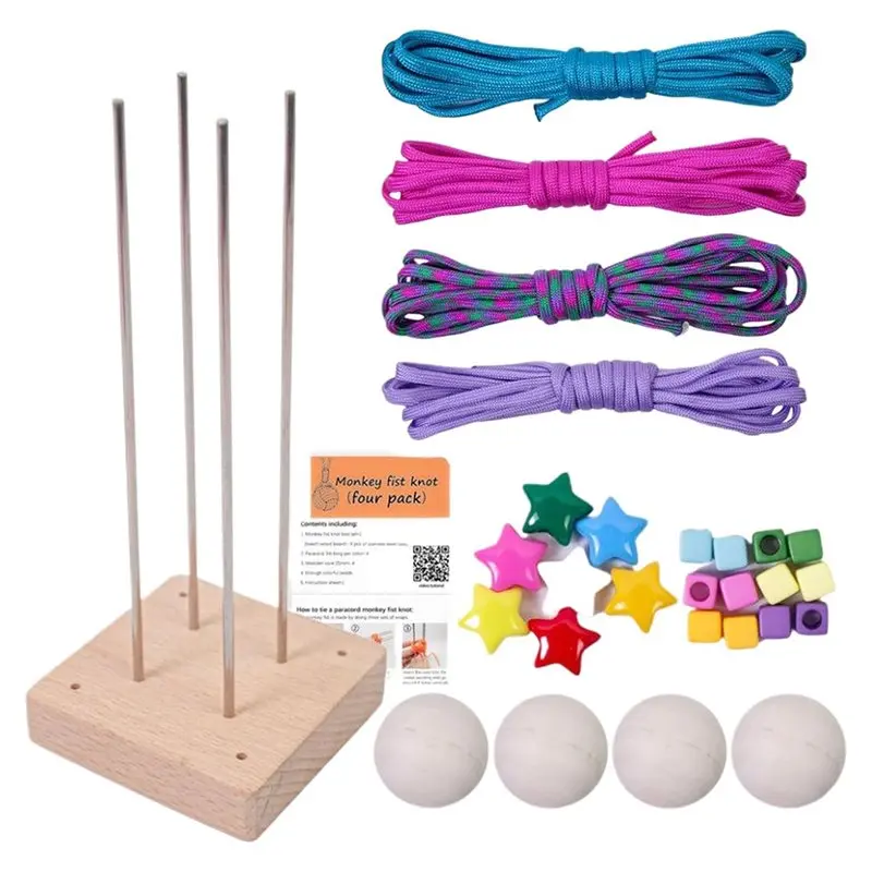 

【HOT ITEMS】Parachute Cord DIY Craft Rope-Paracord, Monkey Fist Kit-Fun Educational Activity For All Ages