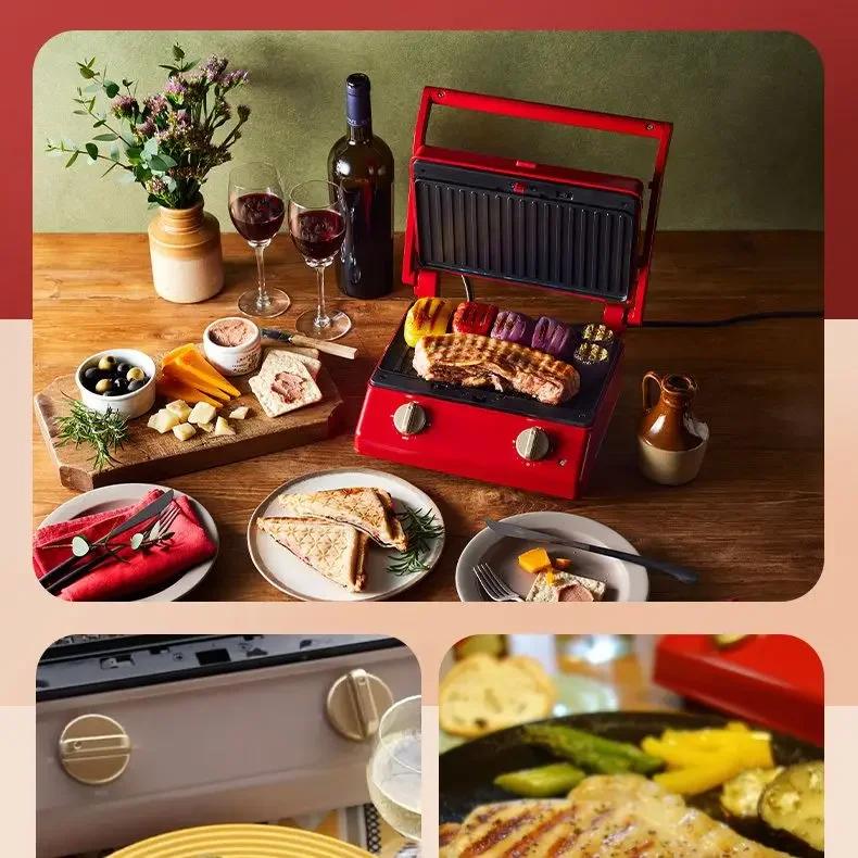 Large Capacity Sandwich Maker Breakfast Maker Household Toast Spit Driver Multifunctional Frying Panini Machine