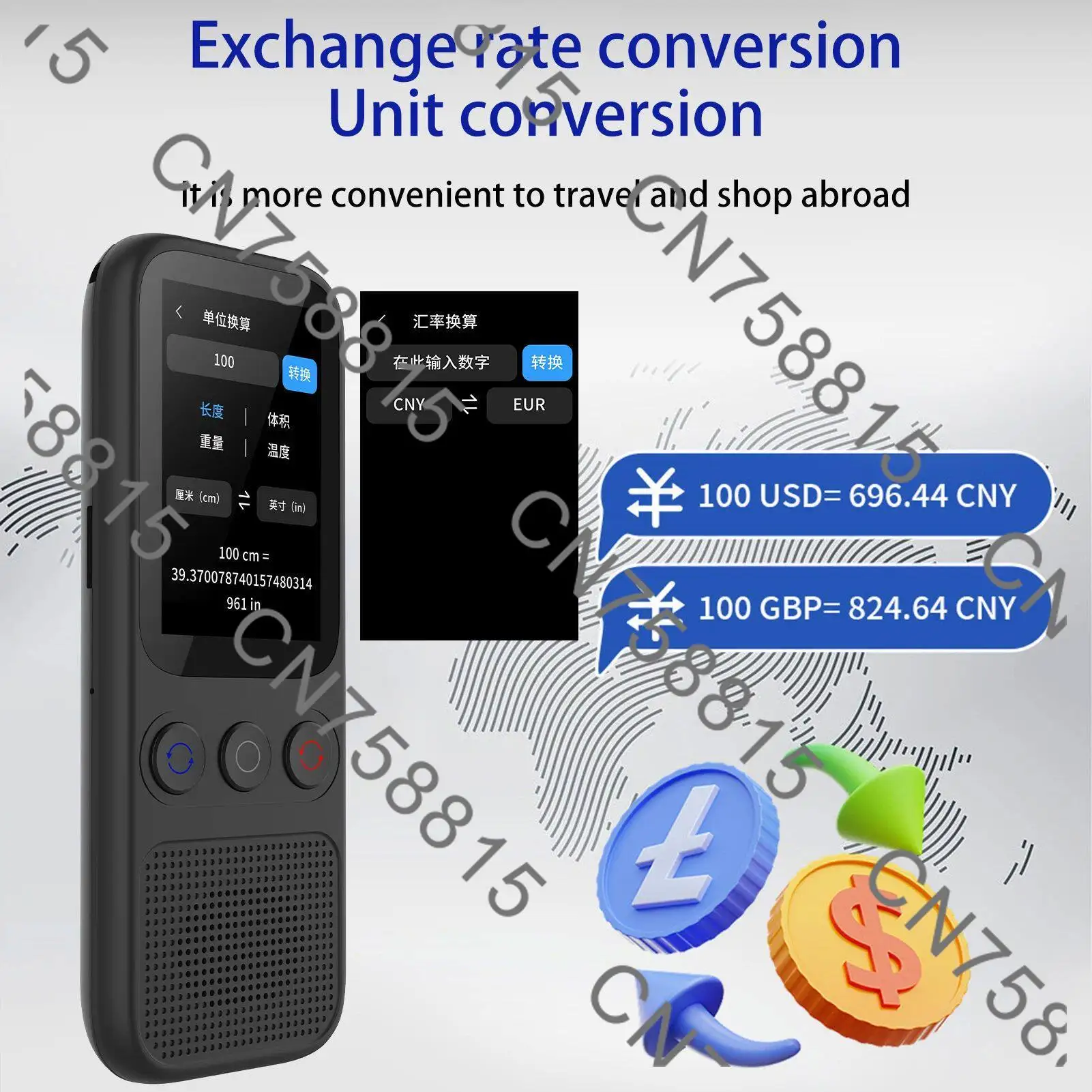 S80 Language AI Translator Device with 138 Languages Voice T