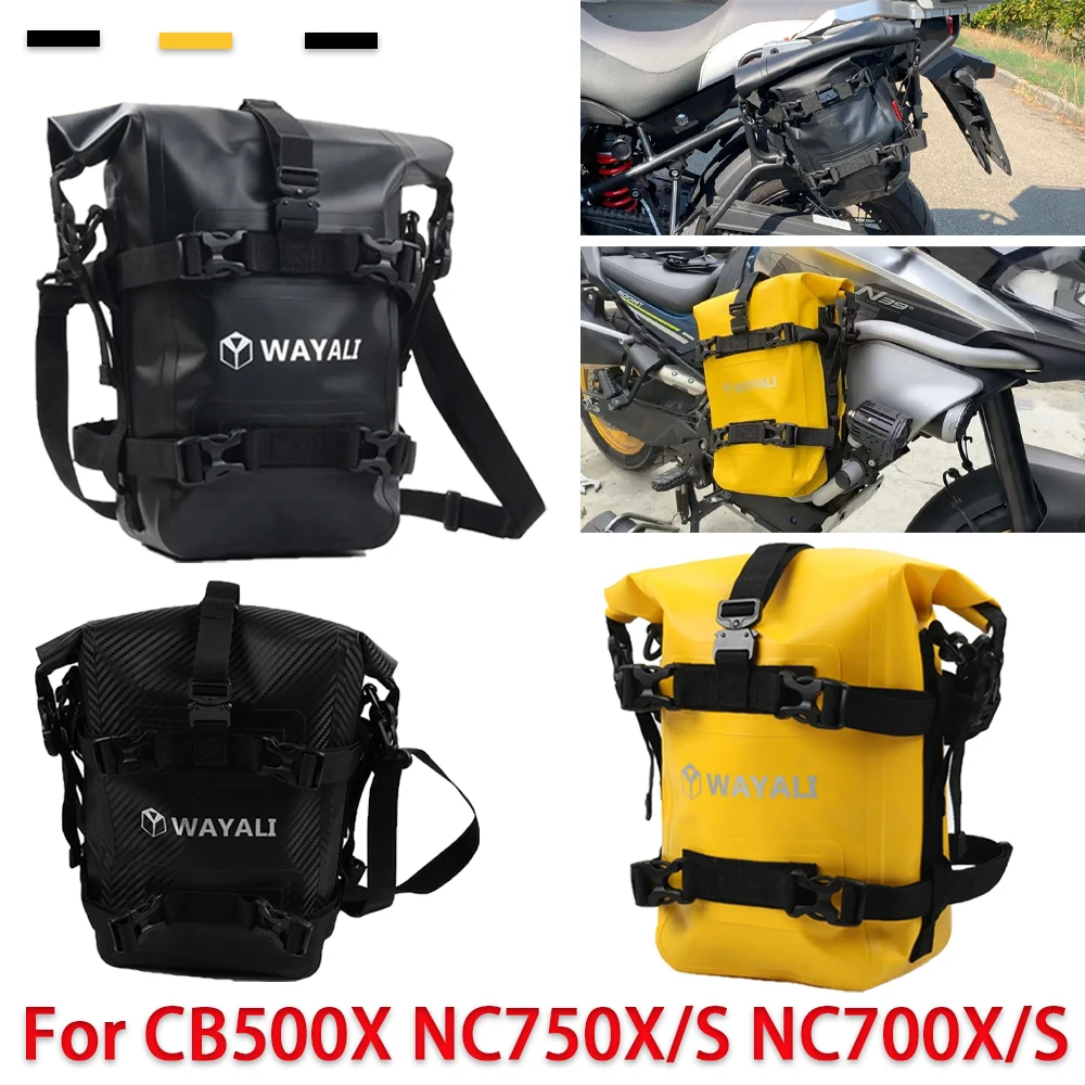 Tool Storage Bag For Honda CB500X NC750X NC750S NC700X NC700S NC750 Frame Crash Bar Waterproof Bags Accessories Tool Travel Bag