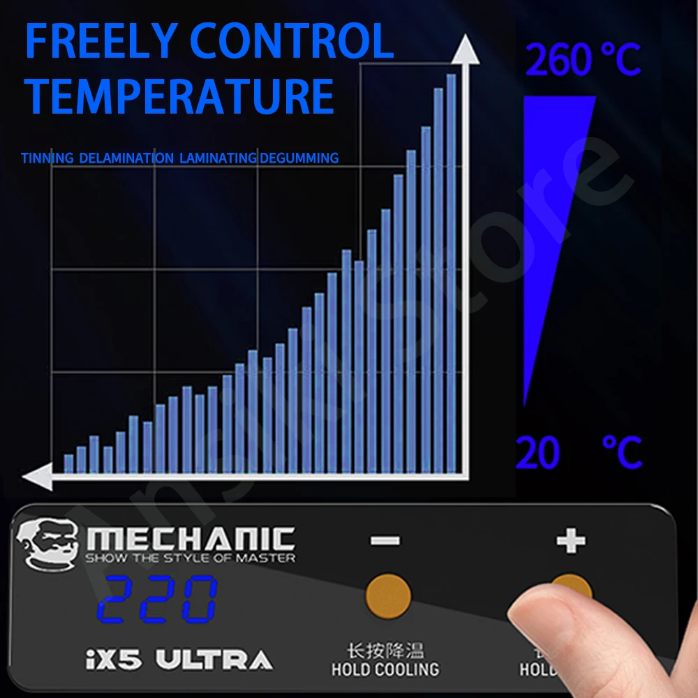 MONTEUR ix5 Ultra Verwarming Platform Voorverwarmer voor Moederbord Gelaagdheid Tin Planten Lijm Verwijderen-Elektronische Reparatie Verwarming Tool