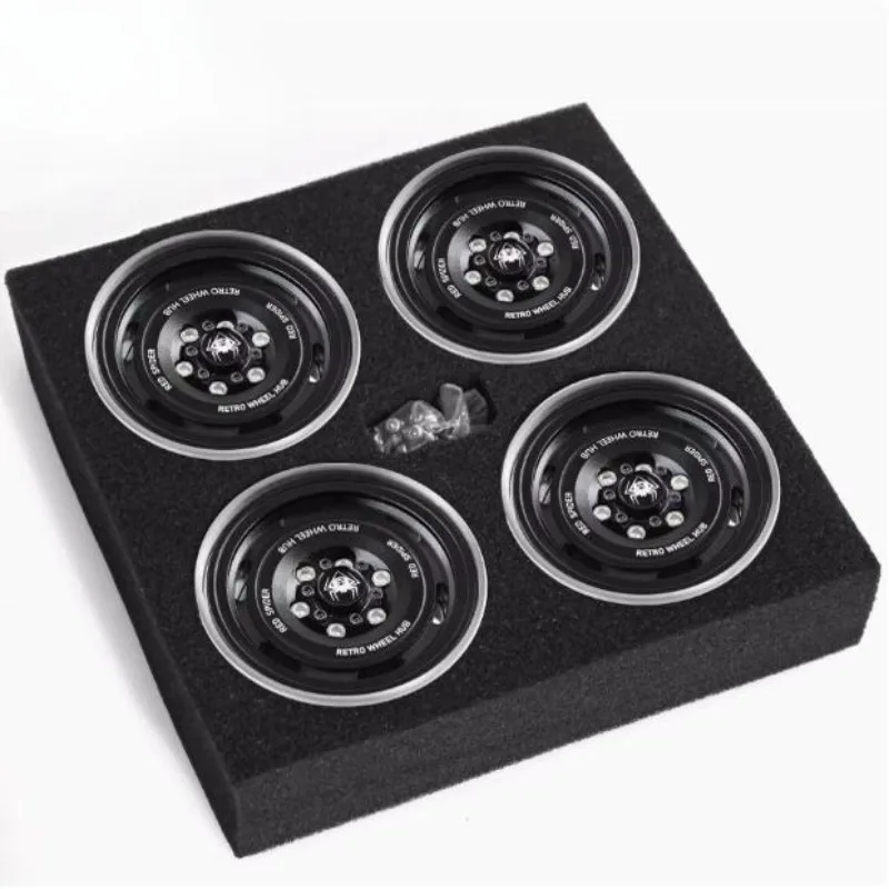 

RS RC Metal 1.9" Beadlock Wheel Rim Tire Set for 1/10 RC Crawler Car Axial SCX10 Wraith RR10 Capra Traxxas TRX4 YK4082 YK4083