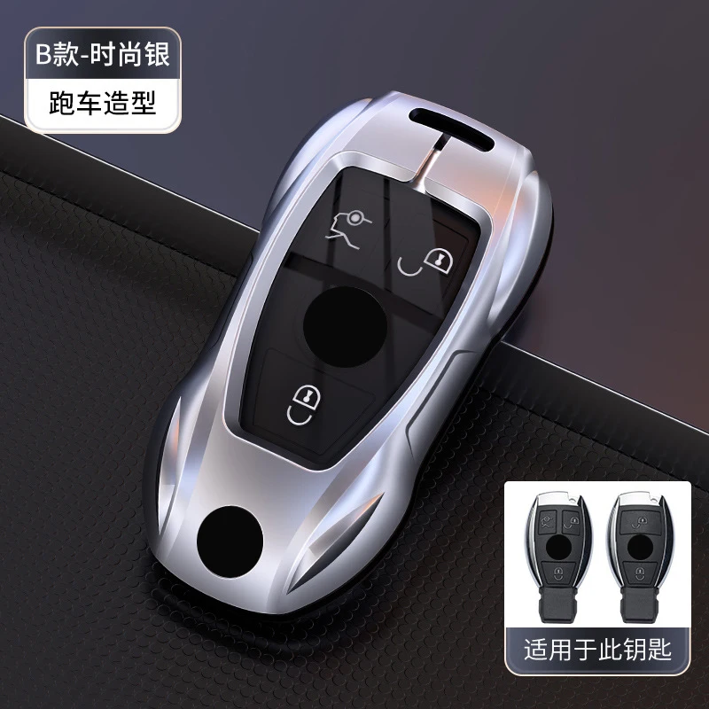 Zinc Alloy for Mercedes Benz A B C E S Class W204 W205 W212 W213 W176 GLC Benz 2 3 Button Smart Remote Car Key Case Cover Fob