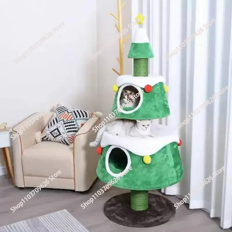 

Christmas Tree Cat Crawler Nest Scratch Board Toy Super Multi Layer Integrated