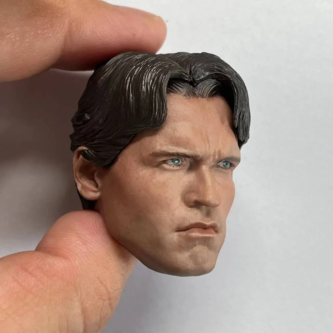 1/6 Arnold Schwarzenegger Head Carving PVC Male Soldier Head Sculpt Model Fit 12