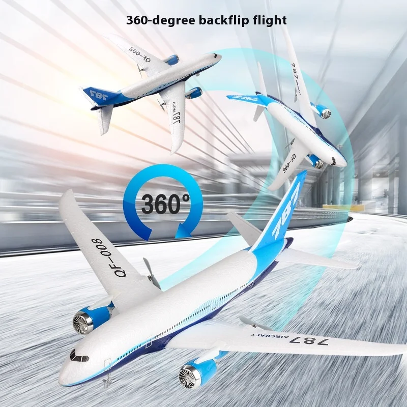 

Boeing 787 Glider Qf008 Remote Control Three-Channel Fixed Wing 2.4g Children'S Electric Remote Control Passenger Plane