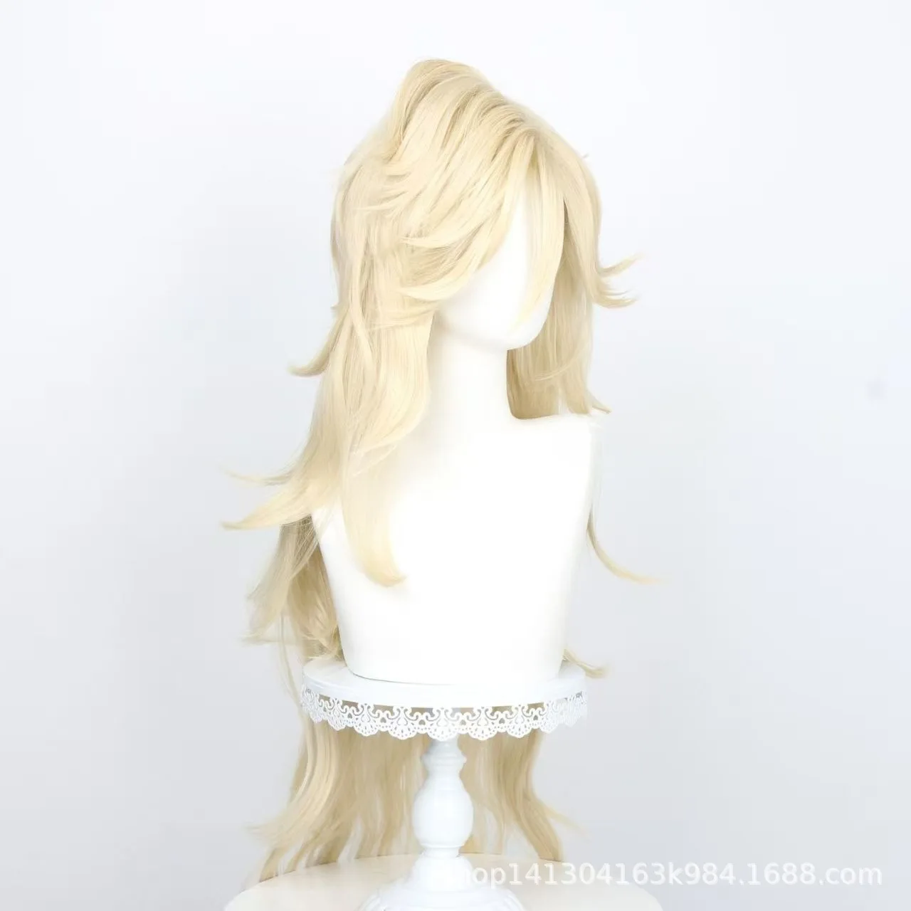 Japanese Anime Douma Cosplay Wig Flipped-Out Long Hair Men Women Halloween Carnival Party Role Play Costume Accessories Wig