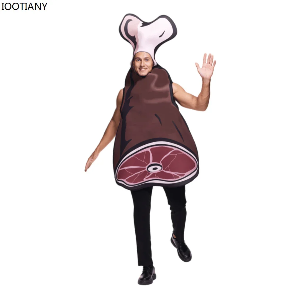 تأثيري جديد هالوين الكبار لحم الخنزير تأثيري حلي العظام اللحوم الإسفنج ازياء بار كرنفال حفلة مرحلة الأداء فستان