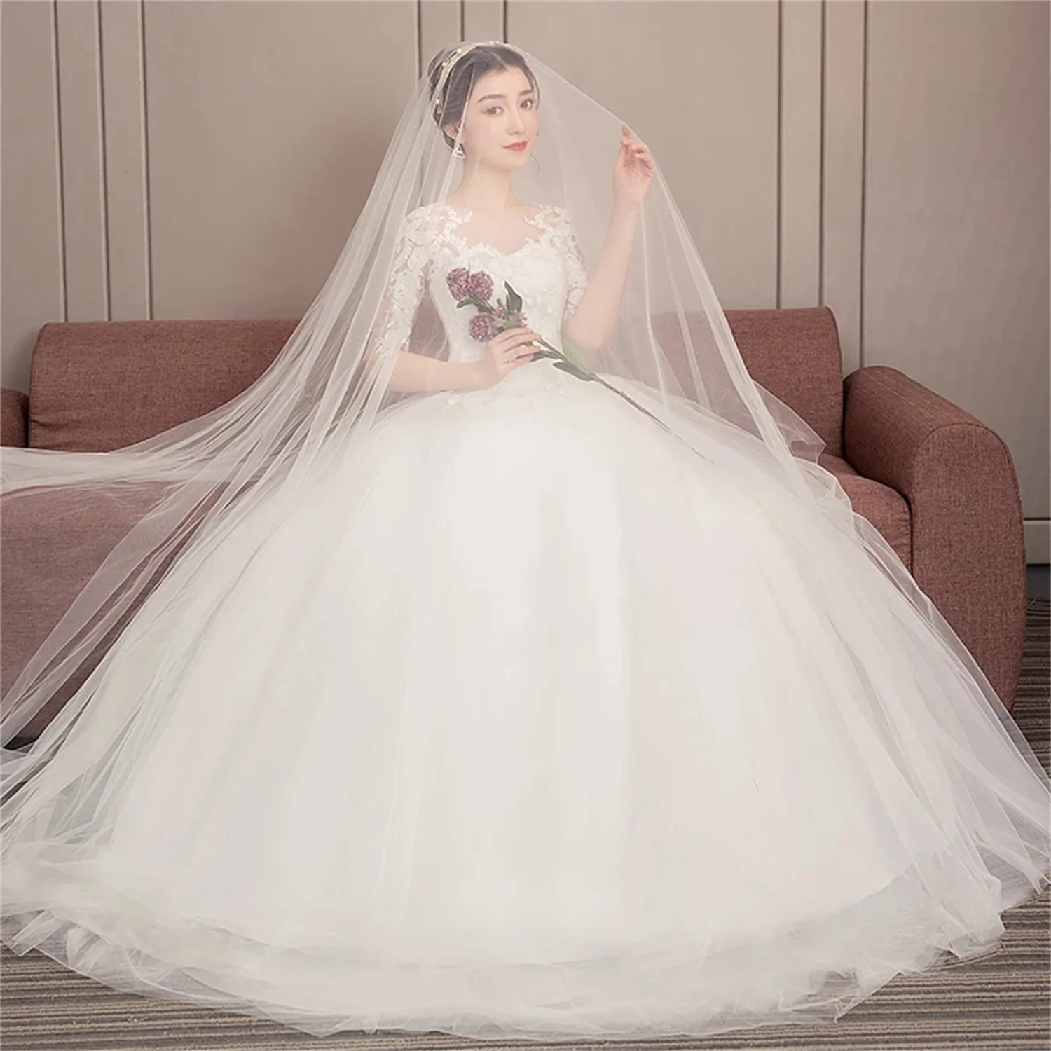 Lace Bepeithy Official Store Tutu Gala Dresses 2023 Wedding Dress Wedding Gowns for Women 2023 Bride Weeding Dress Women2023