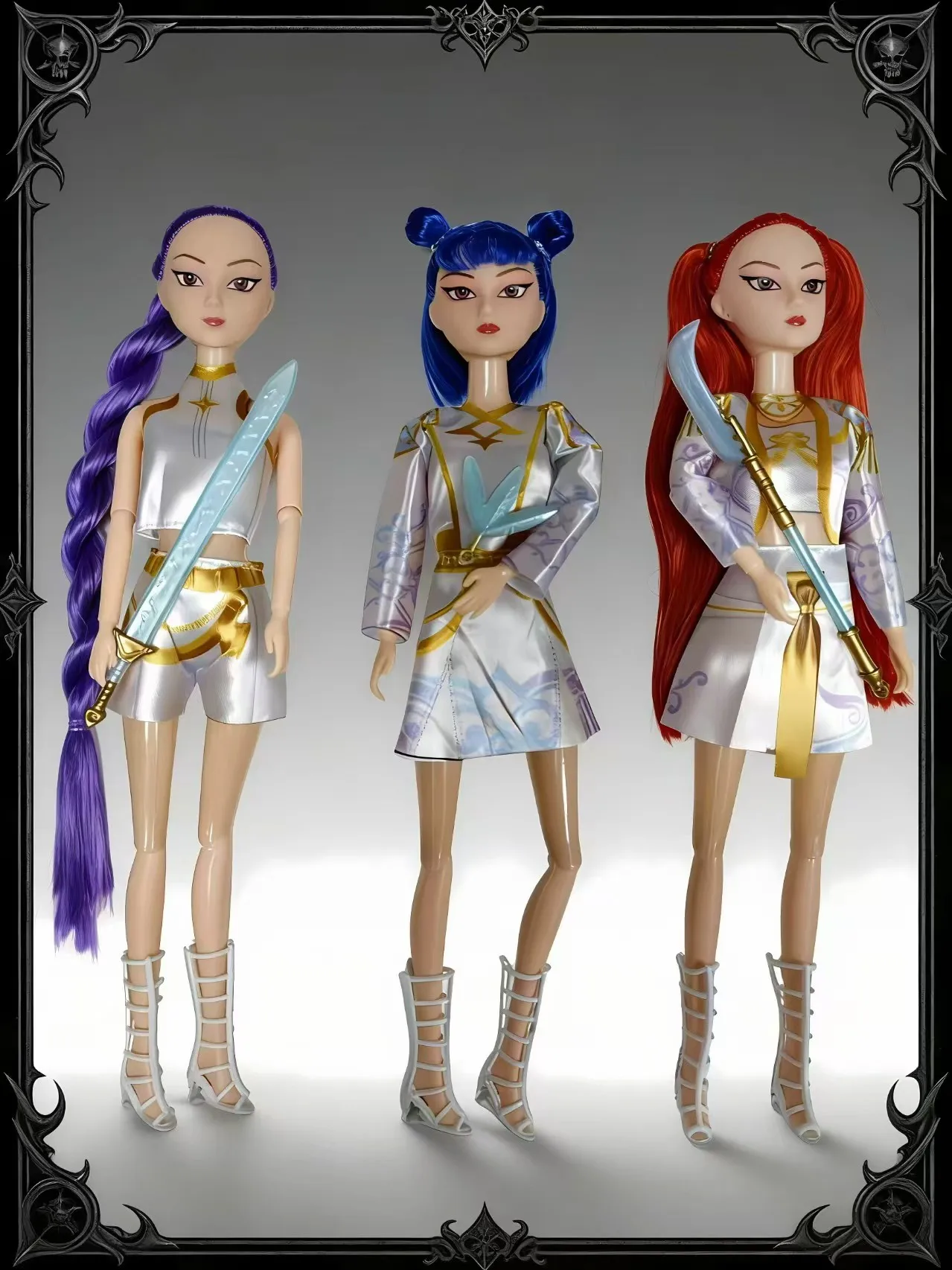 %_K-Pop Demon Hunters Anime Kpop Girl Group Cartoon Rumi Zoey Mira Figurines en vinyle Modèle poupées Filles Cadeau de Noël_$
