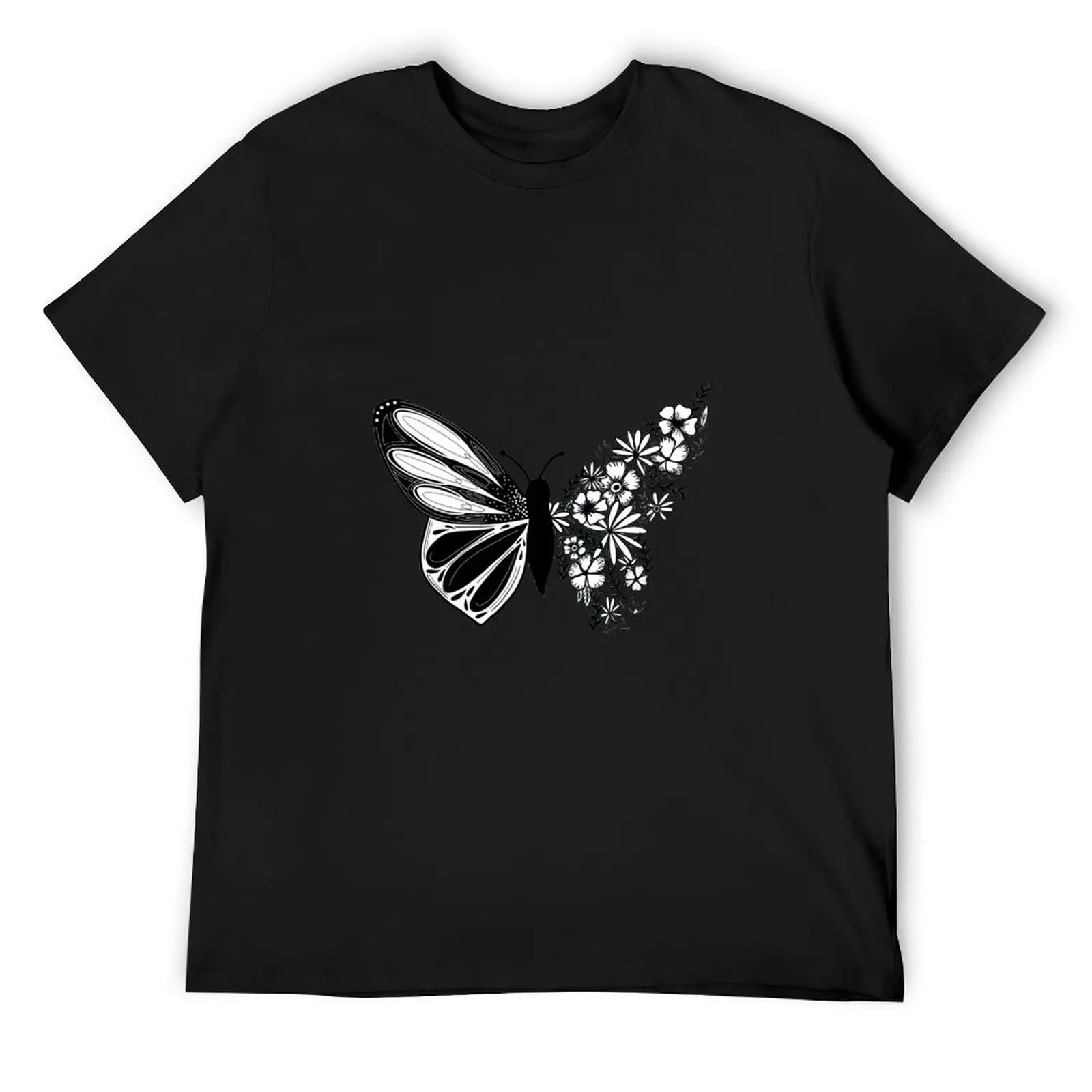 

Floral Butterfly T-Shirt oversized t shirt shirts graphic tee t shirts for men cotton