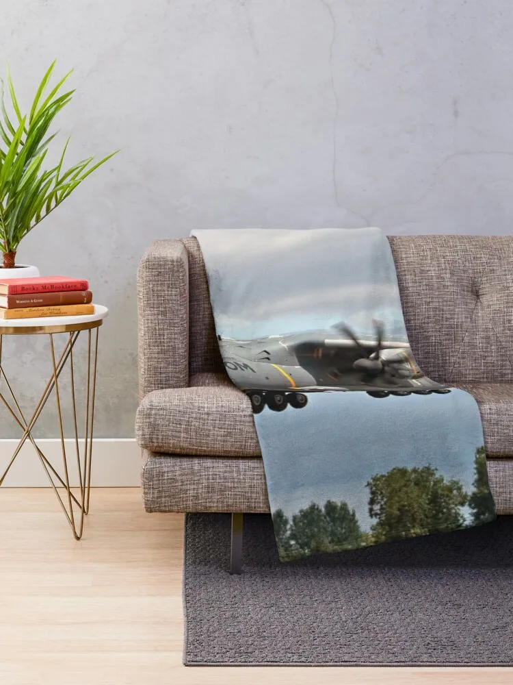 Airbus A400M Throw Blanket Luxury Brand Flannels Travel Luxury Thicken Blankets