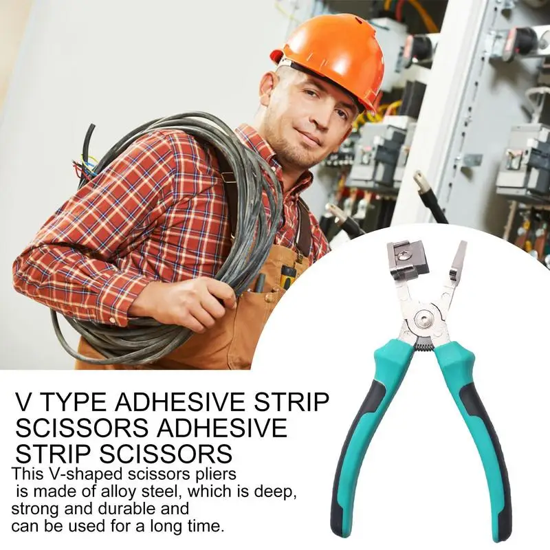Imagem -02 - V-shaped Rubber Strip Scissors Alicate Cortador Ferramenta de Corte Manual 90 Graus Heavy Duty Fita Borda Ângulo Scissors