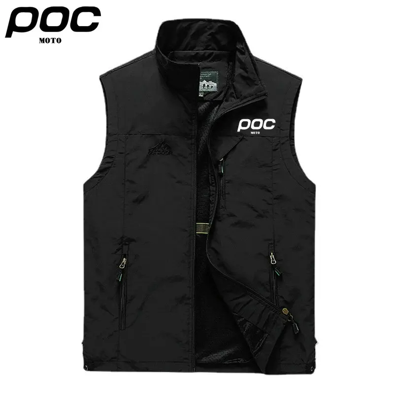 New MOTO POC Quick Dry Cycling Vest Men 2023 Sleeveless Bicycle Gilet Black Lightweight Outdoor Windproof MTB Sports Wind Vest