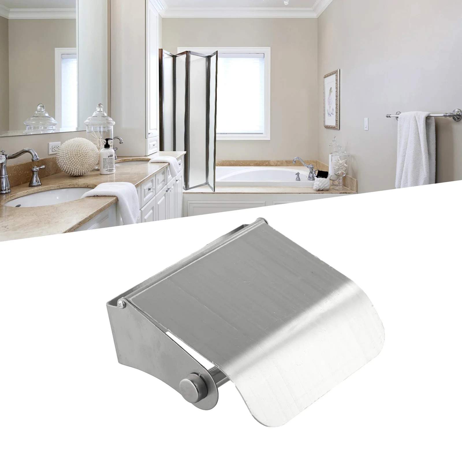 

Chrome Finish Toilet Tissue Roll Wall Mounted Holder Paper Stand Dispenser Stainless Steel Toilet Tissue Hanger For Bathroom