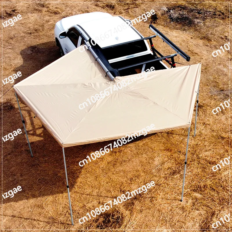 

270 Degree Car Awning Tent,With LED Light,Waterproof Tent,Large Free Standing Awning Side Wall,4x4 Offroad Roof Tent Car Awning