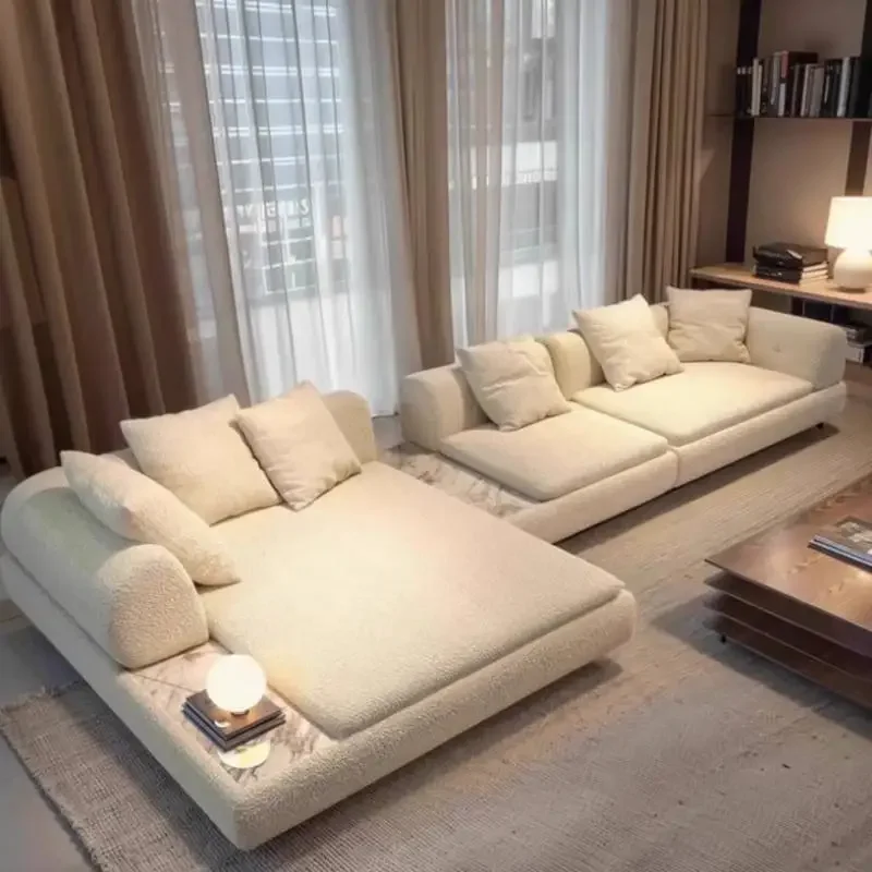 Italian Oversized Living Room Sofas Beige Puff Nordic Japanese Living Room Sofas Boneless Cute Divano Soggiorno Furniture Home