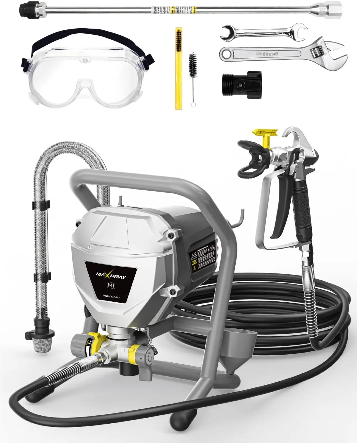 

MaXpray M1 Airless Paint Sprayer, Highly Efficient Thinning-Free Minimal Overspray, Comes with Sprayer Accessories