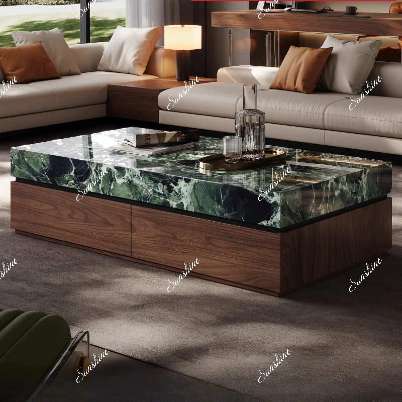 

Floor-to-ceiling TV cabinet combination Italian minimalist high-end large flat storage