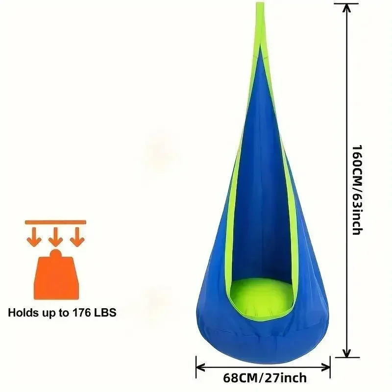 Стул-качалка, детский гамак для отдыха с воздушной подушкой, удобный прочный нейлоновый материал, подвесное сиденье для дома и улицы, детские игрушки