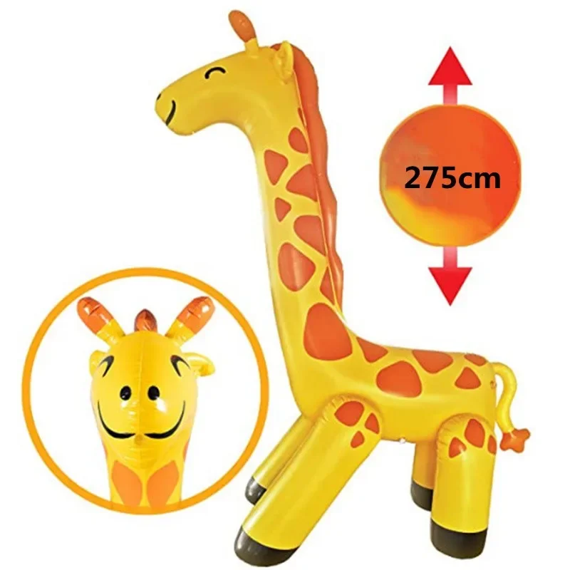 

Water jet inflatable giraffe children's outdoor water prop boat