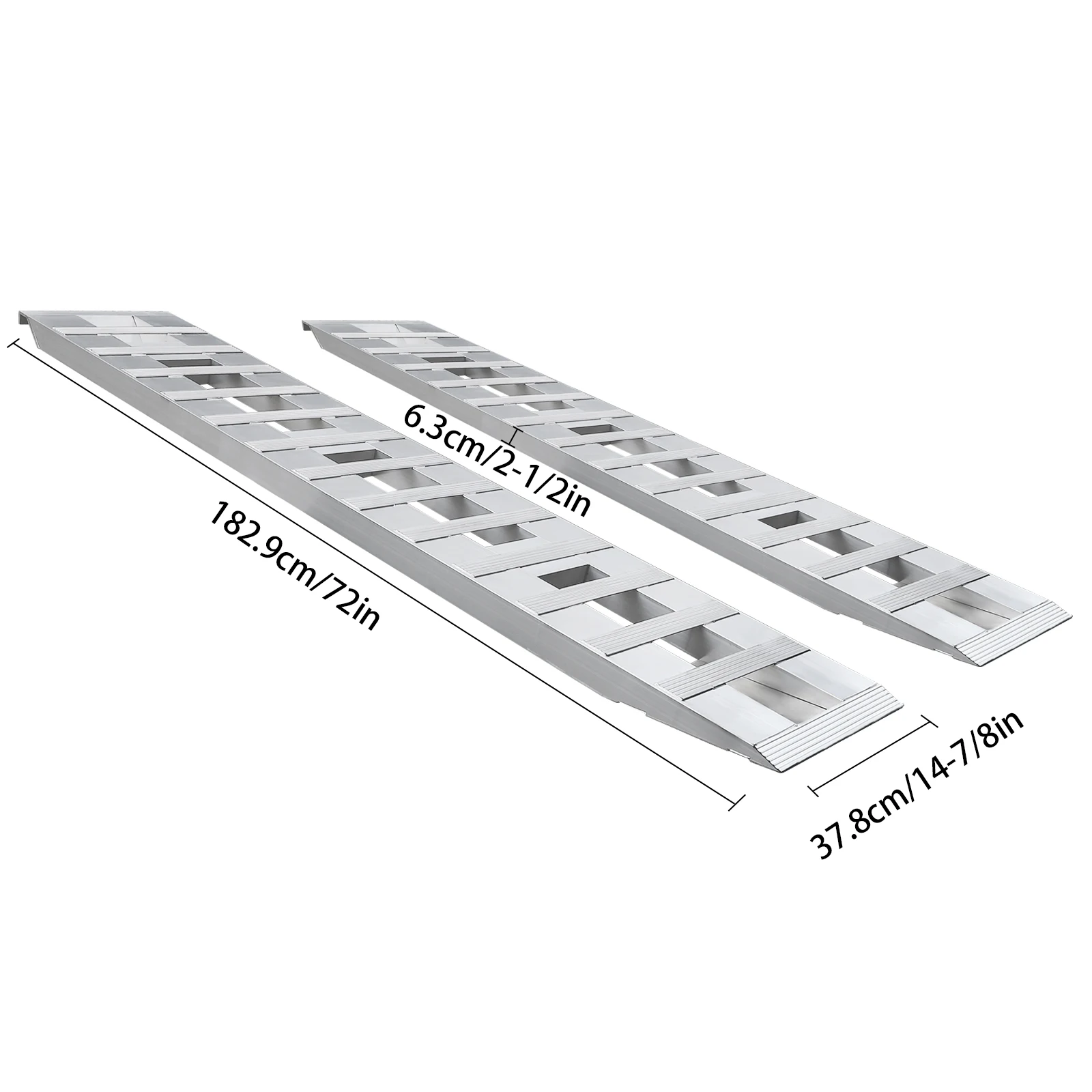 2 szt. 80*15 cali ciężarówka samochodowa rampa do przyczep, aluminiowe rampy do przyczep, rampy załadunkowe, nośność 6000 funtów