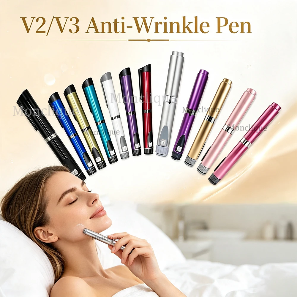 Reusable V2/V3 Beauty Anti-wrinkle Pen Metal Insulin Injection Pen Precise Quantitative Injection Beauty Tattoos Body Care Tools