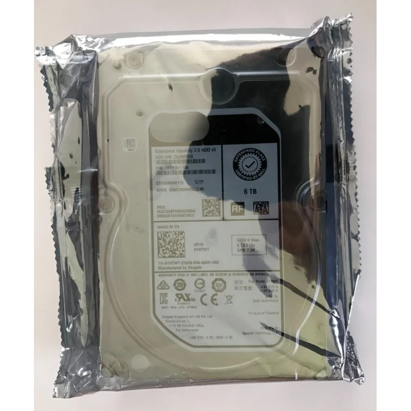 YXTWT 0YXTWT for SEAGATE ST6000NM0115 for DELL 6TB 7.2K 6G LFF 3.5