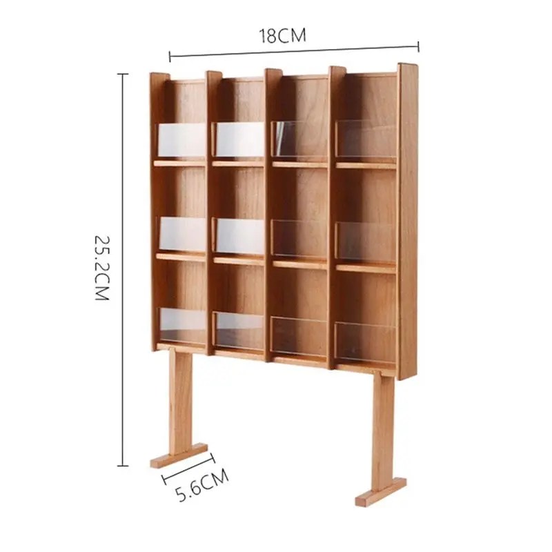 ABJV 1/6 مقياس دمية مصغرة Bookrack حامل صحف الأثاث لباربي ، Blyth ، BJD دمية الملحقات ، B #2