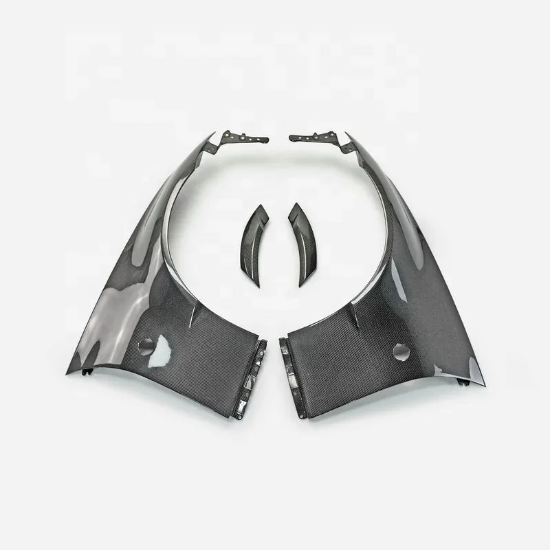 

Carbon Car Parts Fit For 09 onwards 370Z Z34 Fairlady WBS Style Carbon Fiber Front Fender +30mm (4Pcs) High quality