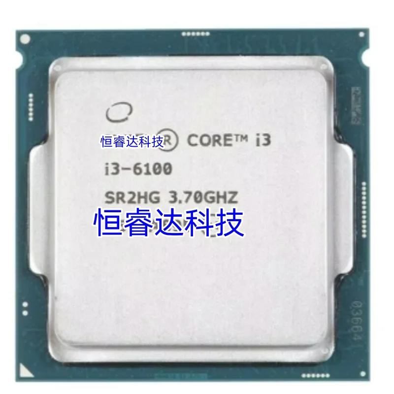 Used Intel Core i3 6100 3.7GHz 3M Cache Dual-Core 51W CPU Processor SR2HG LGA 1151