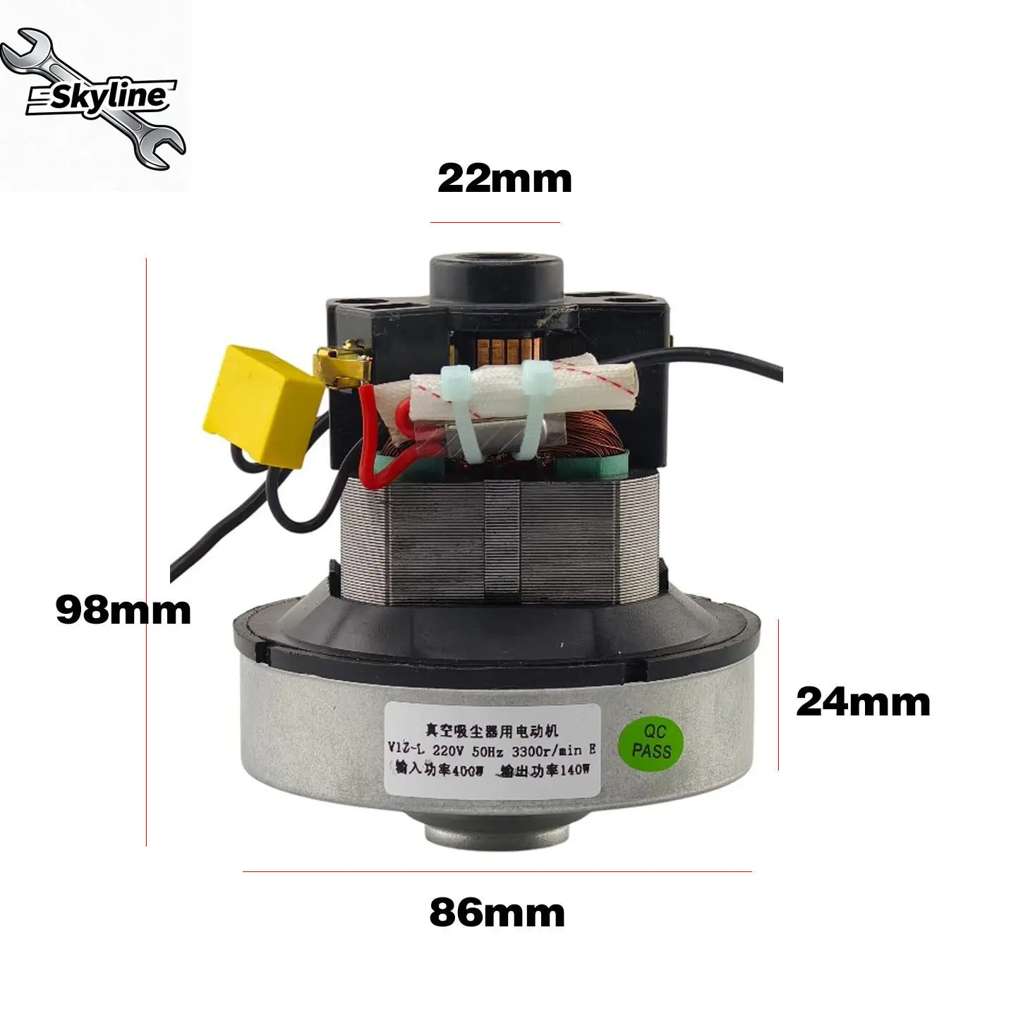 CDS-LM22-L single series excitation motor for vacuum cleaner V1Z-L22 400W motor CDS-LM18-926