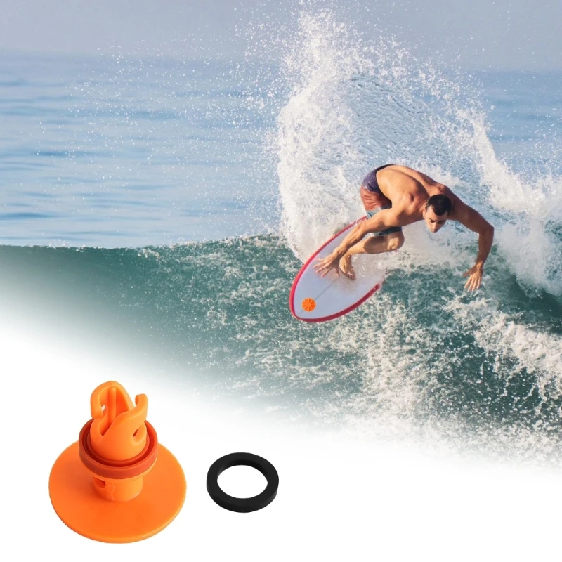 High Durability Ergonomic Orange Deflation Valves for Surfboards Paddle Boards with Strong Seal Easy To Use Lightweight J60F