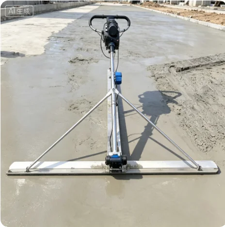 Electric concrete vibration leveling machine mortar layer, cement pavement smoothing machine mortar concrete construction equip