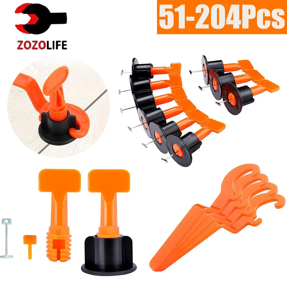 Imagem -01 - Piso Telha Nivelamento Sistema Clipes Espaçadores de Cerâmica Porcelana Leveler Kit Telha Deitado Parede Fixação Ferramentas de Construção 51204 Pcs piso telha nivelamento sistema clipes espacadores de ceramica porcelana leveler kit telha deitado parede fixacao ferramentas de construcao 51204 pcs 01
