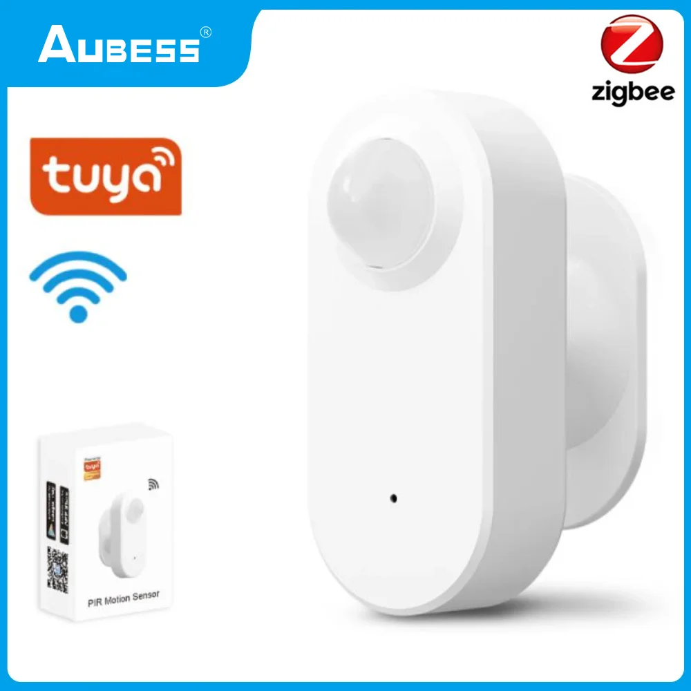 

Mini Tuya Zigbee PIR Motion Sensor Smart Life APP Remote Alarm Smart Home Security Protection White Human Body Detector