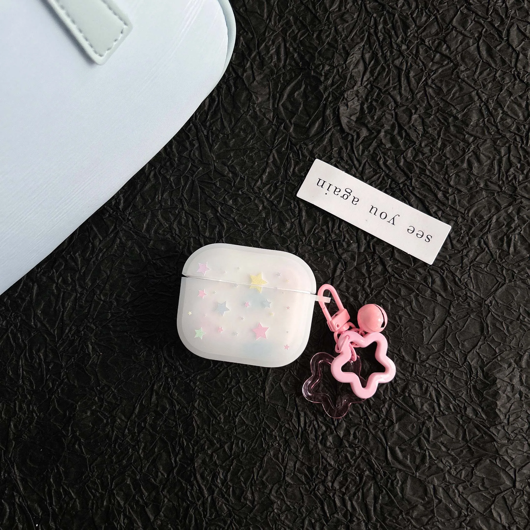 Cartoon stars colorful shell for apple airpods 1 pro 2nd 2 3 wireless bluetooth charging box matte cute earphone case