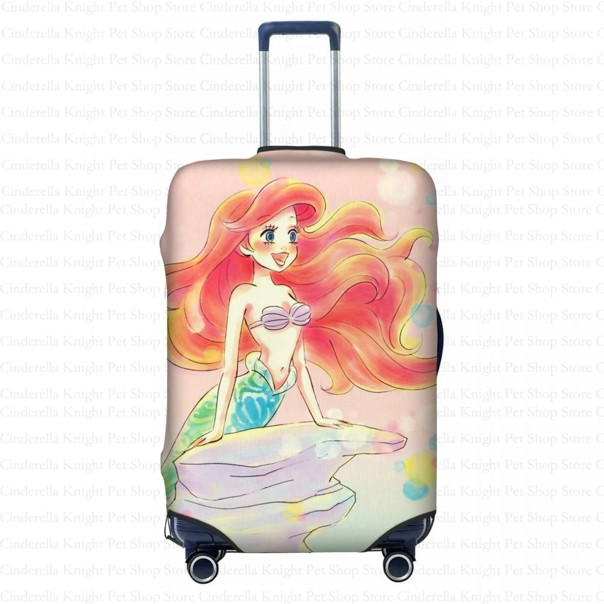 Disney Mermaid Custom Signature Travel Luggage Cover Fits 18 to 32 Inch Travel Accessories World Travel Design Luggage Case