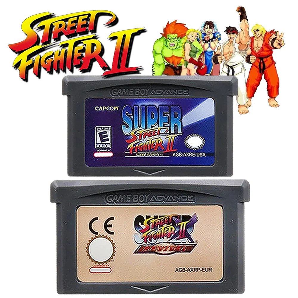 Super Street Fighter II GBA 32-bit Electronic Console Ink cartridges Game Card DS NDSL