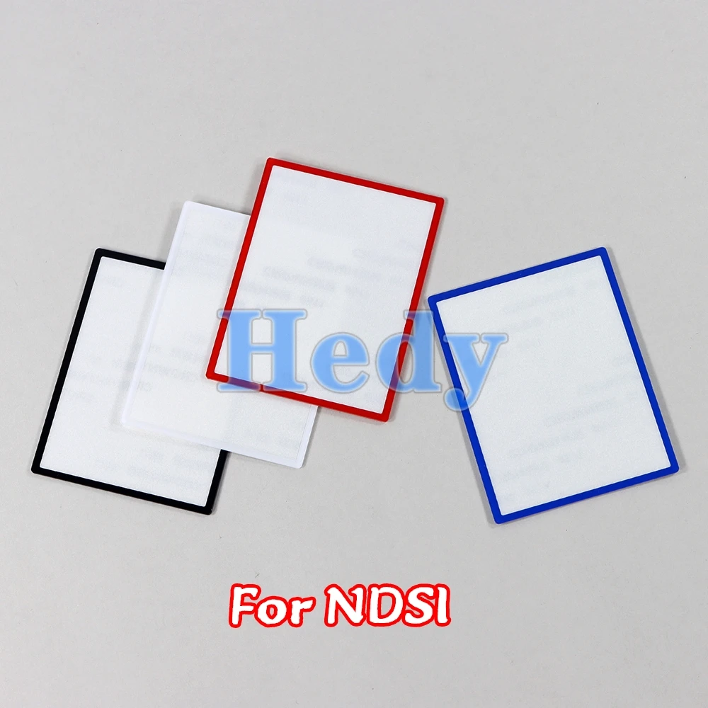 상단 상단 렌즈 LCD 스크린 미러 플라스틱 커버, DSI NDSi 전면 LCD 스크린 프레임 미러 교체, 1 개
