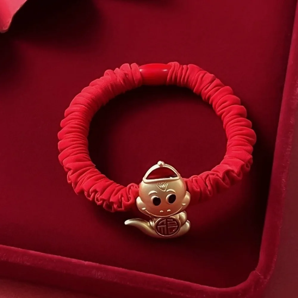 

Fashion Animal Zodiac Dragon Hair Clip Cartoon New Year Headwear Red Rhinestone Hairpin Chinese Style Headdress Daily