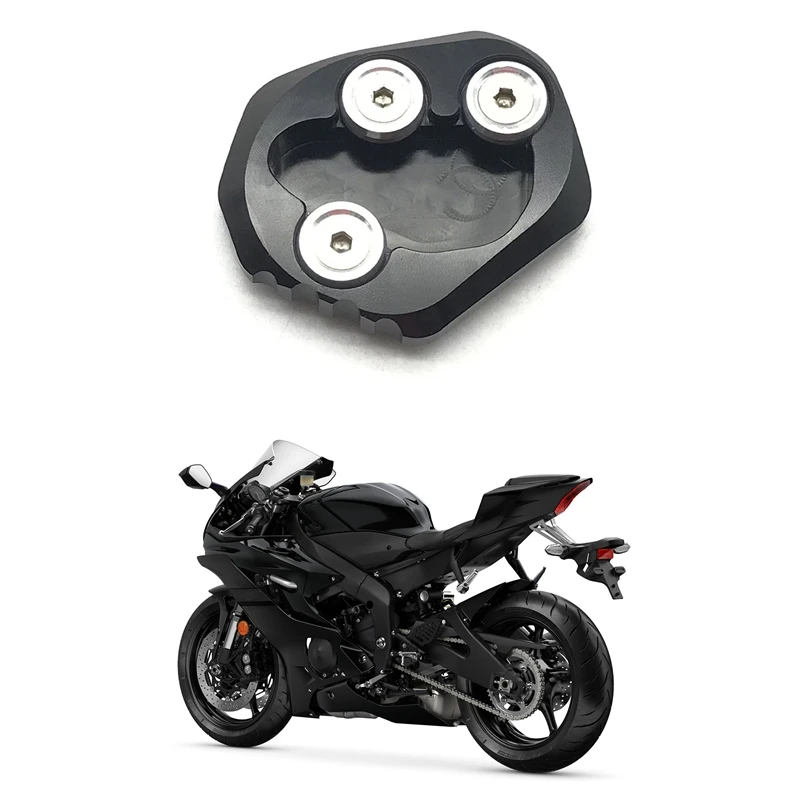 Piastra di supporto per Pad di prolunga per cavalletto laterale per cavalletto per moto per YAMAHA YZFR6 YZF-R6 2017-2019